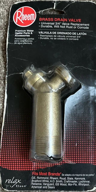 RHEEM-RUUD Brass Drain Valve, Residential SP12112T
