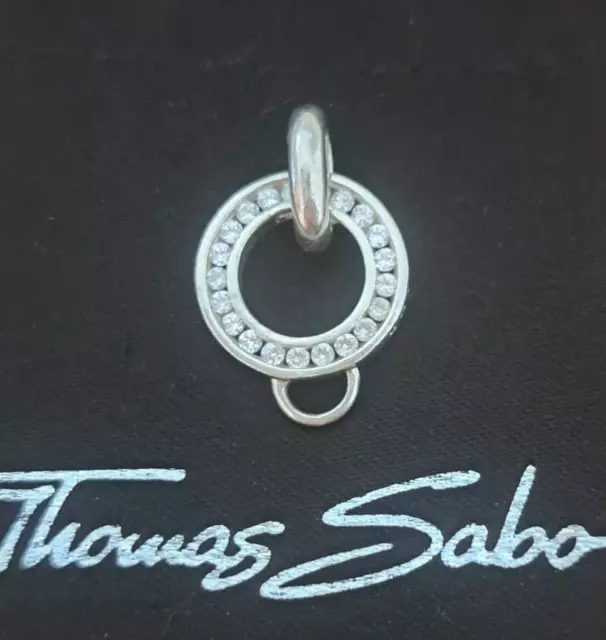 Thomas Sabo Charm- Träger, Anhänger, Carrier, Pave, Top Zustand !!