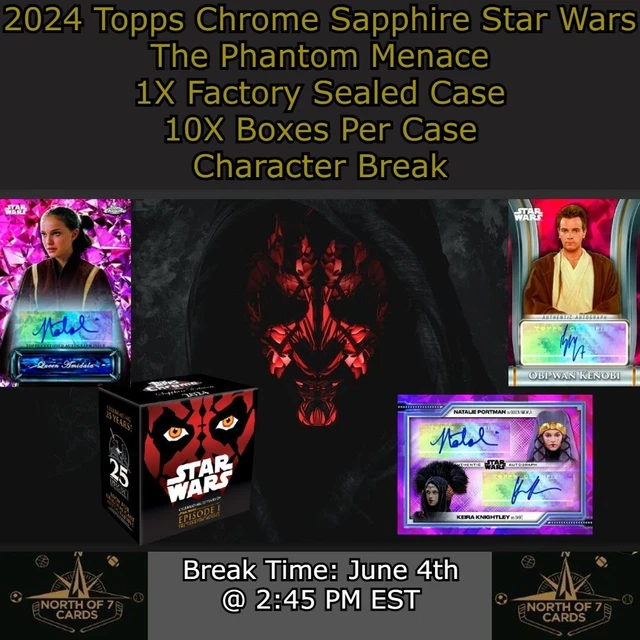 PLO KOON 2024 Star Wars Topps Chrome Sapphire 1X Case Break 9 1.99