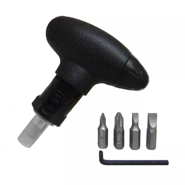 Protest 5 Piece Ratchet Screwdriver Snowboard Binding Tool - Black