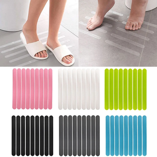 12x strisce antiscivolo doccia vasca da bagno scale parascivolante autoadesiva Tran
