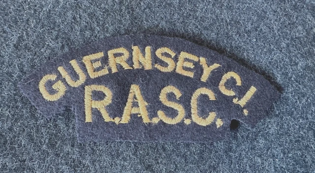 Ww2 Rasc Markings WW2 BRITISH ARMY Shoulder Title. Guernsey Rasc. Original Wartime, Rare ...