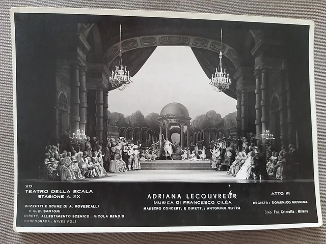 Teatro della Scala (1942). Adriana Lecouvreur. Atto III°.