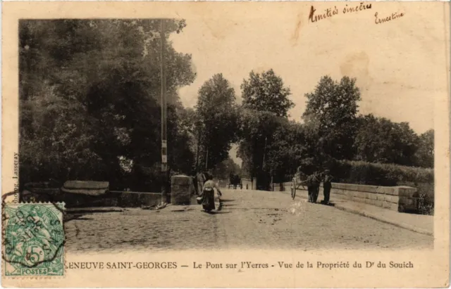 CPA AK Villeneuve St.Georges Le Pont s l'Yerres FRANCE (1282779)