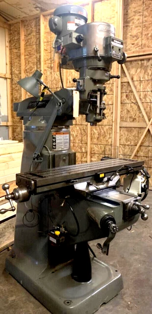 2 Hp Bridgeport Milling Machine Dro Power Feed