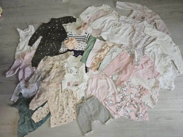 Baby 🩷 Girl Clothes Bundle Size 0-3 Months / Dress / Leggings / Jumper