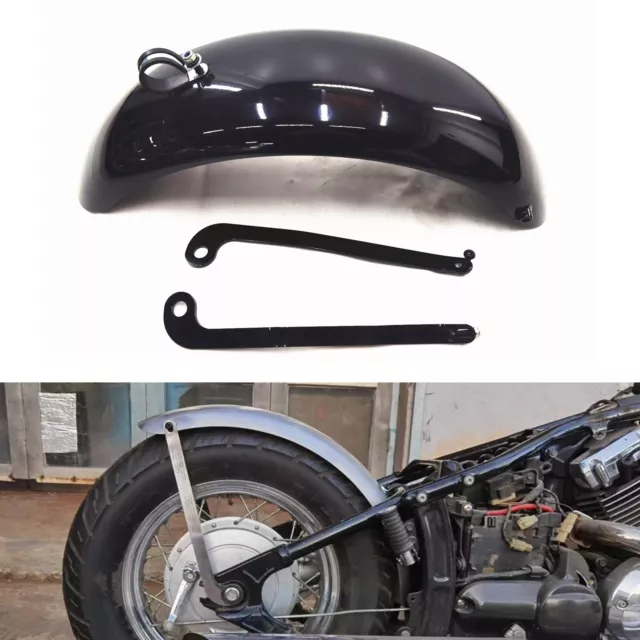 Für YAMAHA DRAGSTAR 400 650 1100 Motorrad Hinterer kotflügel Fender Schwarz