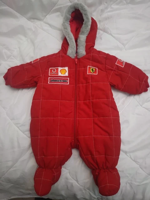 TUTINA Tuta Pilota BODY BIMBO BIMBA Ferrari Originale 3-6 mesi Made in Italy