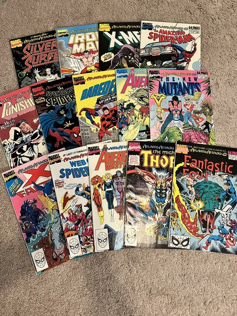 Atlantis Attacks Part 1-14 Complete Marvel Annual Crossover Set Lot 1989