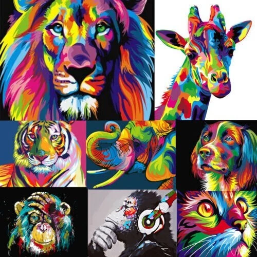 DIY Oil Painting Kit By Numbers Adult Paint for Adult Child Frameless Kids Gift