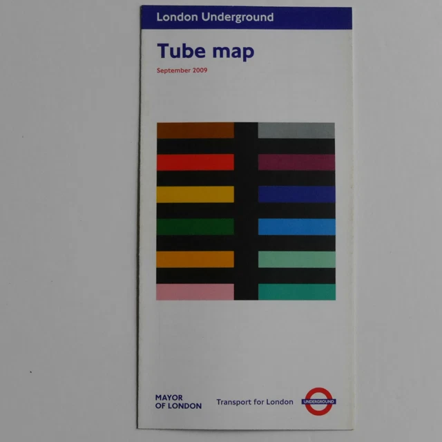 LONDON UNDERGROUND TFL pocket tube map September 2009 Richard Long