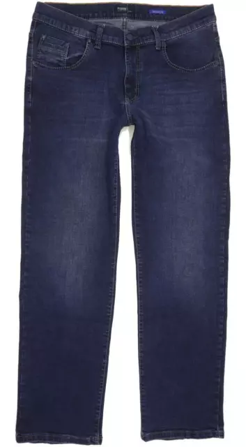 Pioneer Rando  Homme Bleu Straight Regular Stretch Jeans W36 L32 (90698)