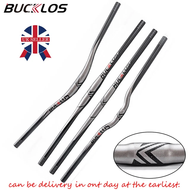 BUCKLOS 25.4/31.8mm Flat Riser Handlebar Aluminum Alloy 660/720/780mm MTB Bars