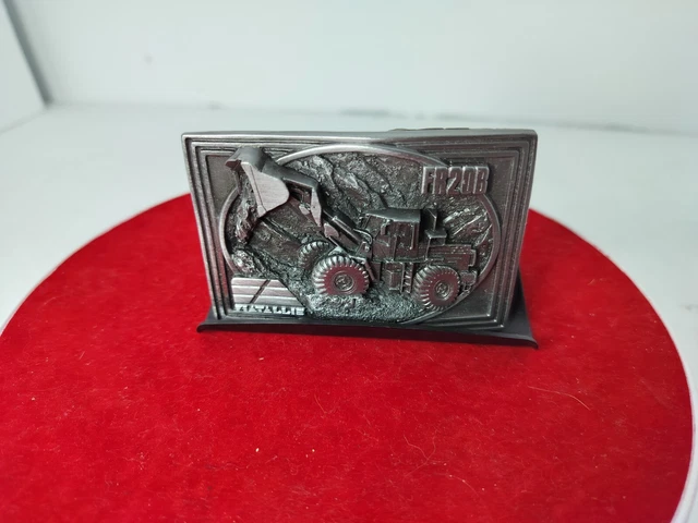 Vintage Fiat Allis FR20B Belt Buckle Pewter Limited Edition #502