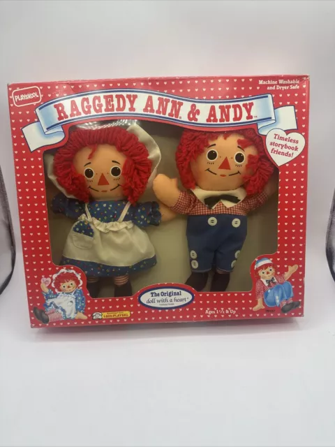 Raggedy Ann & Andy Soft Body Dolls Storybook Friends Vintage 1992 Playskool New