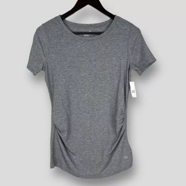 GAP Fit Maternity Breathe Womens Tshirt in Grey SIZE XS Brand New BNWT