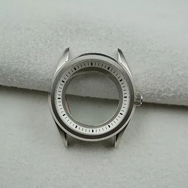 41mm Mechanical Watch White Inner Ring Diving Watch Case For NH35/NH36 Movement