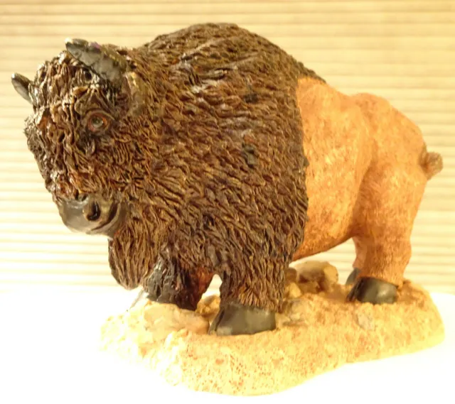 Bison Buffalo Figurine Original Parson's Trading Post Tag Vintage
