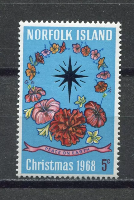 18265) NORFOLK ISLAND 1968 MNH** Nuovi** Christmas Natale 1v