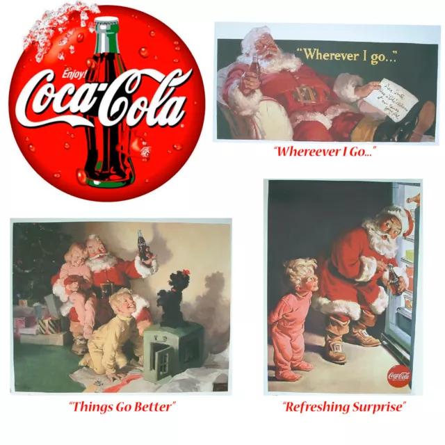 Coca Cola Coke Three Limited Edition Lithograph, only 200 of each produced - NEW