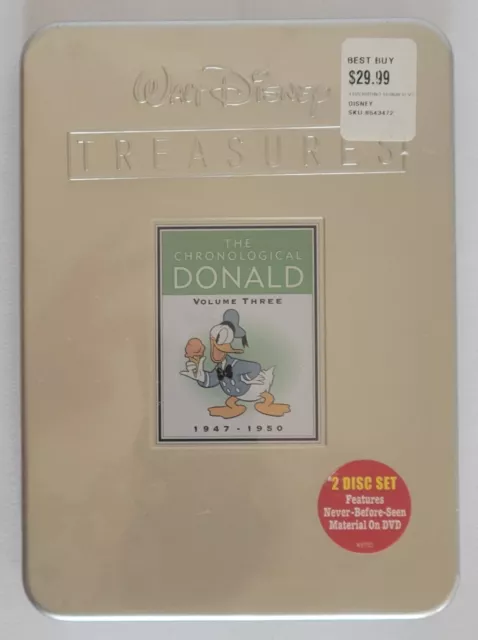 Walt Disney Treasures:  The Chronological Donald Vol 3  DVD Metal Tin Sealed NEW