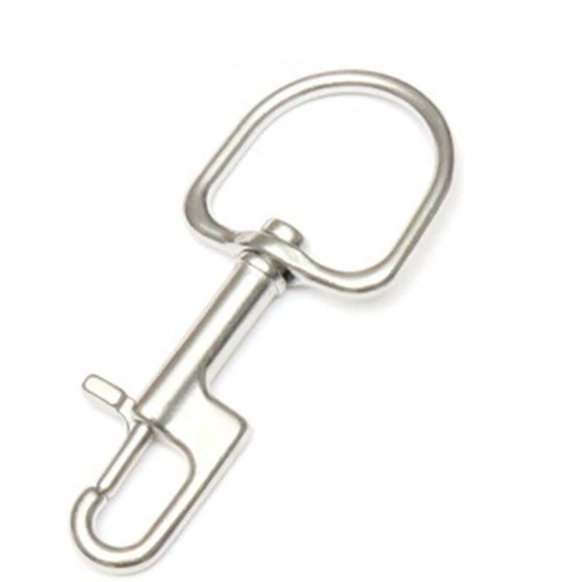 110MM Stainless Steel Diving Bolt Snap Hook Scuba Diving Single Ended Hook  U6G7