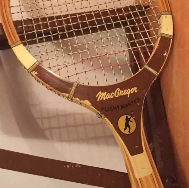 Macgregor Tennis Racquet Vtg racket 1 wood wooden  FLIGHT MASTER RARE collectors