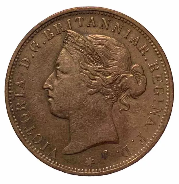 1/12 Shilling 1877 Jersey  Victoria . Bronze