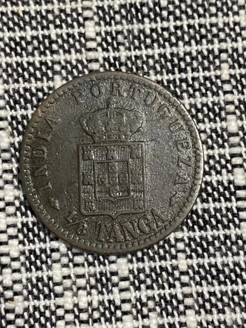 1901 1/8 Tanga Portuguese India KN14