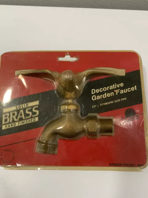 Vintage Bird Solid Brass Decorative Spigot Geese Garden Hose Faucet (736)