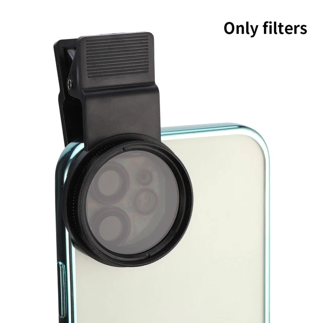 37mm Cell Phone Camera CPL Filter Circular Polarizer Lens with Clip