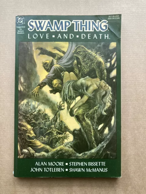 Swamp Thing - Love and Death Paperback Comic Book, Moore, Bissette, DC Comics