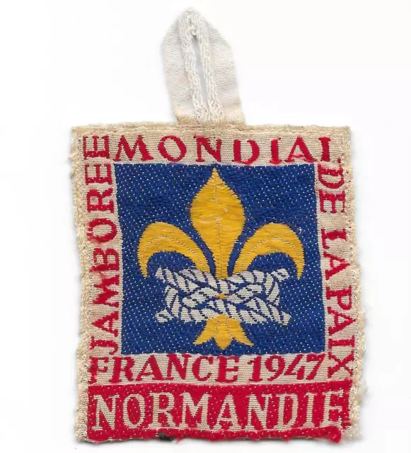 Normandie Subcamp Patch 1947 6th World Jamboree Held in France Boy Scout BP