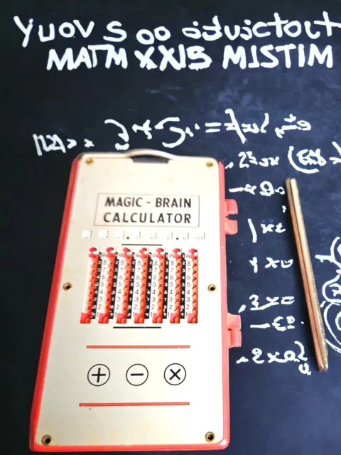 VINTAGE MAGIC BRAIN Pocket Calculator W/Stylus, Made in Hong Kong £23.68 -  PicClick UK