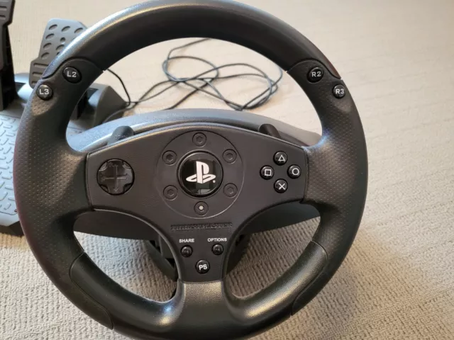 Playstation Thrustmaster T80 Racing Steering Wheel, Pedals, & Mount 2
