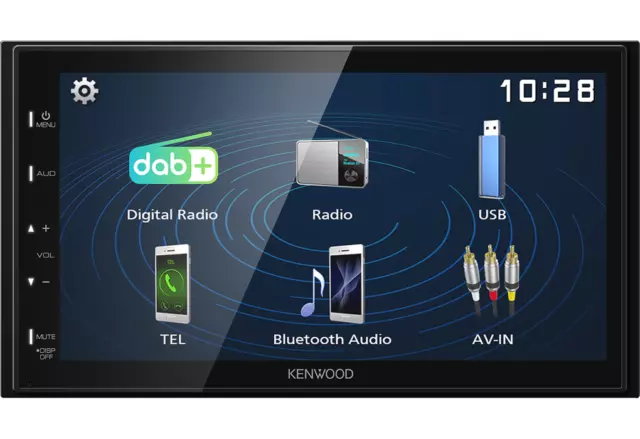 Kenwood DMX129DAB - 6.8" Mechless Android Mirroring DAB Bluetooth USB Car Stereo 2