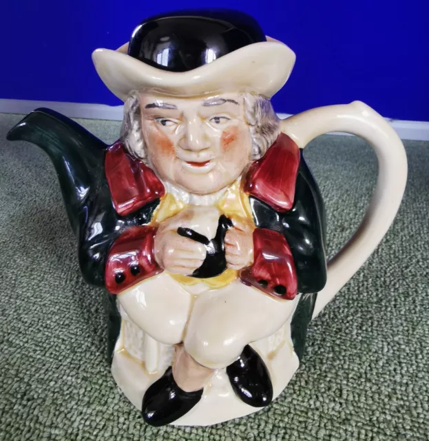 Tony Wood Vintage Toby Jug - Novelty Tea Pot. Double Faced / Sided. Pre-owned