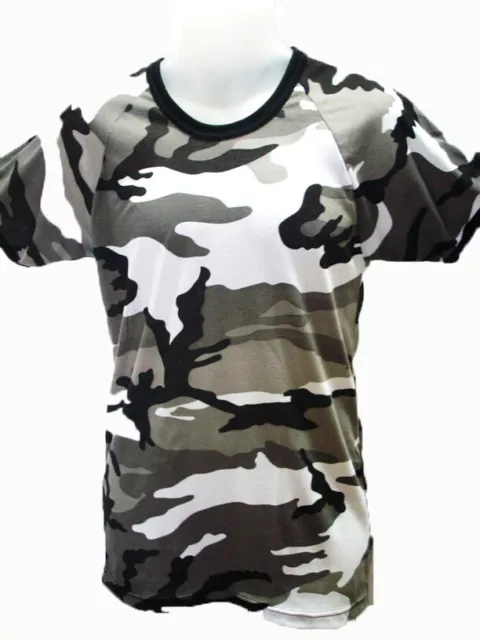 T Shirt - Camo - Crew - Urban & Skycam -Australian Made -  Army & Military