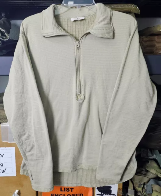 USGI GEN III Level 2 Coyote ECWCS Polartec Waffle Shirt --Medium Regular