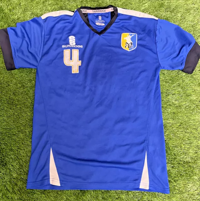 Mansfield Town Player Issue Training Shirt #4 Medium - Very Good Condition