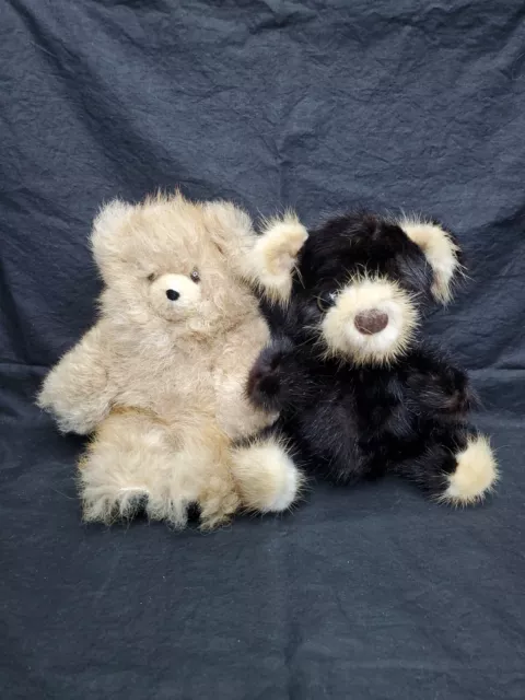 Alpaca Fur And Minx Fur Brown Teddy Bears Plush Fluffy And So Soft