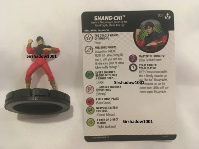 Heroclix Shang-Chi 027 Marvel Avengers War of the Realms