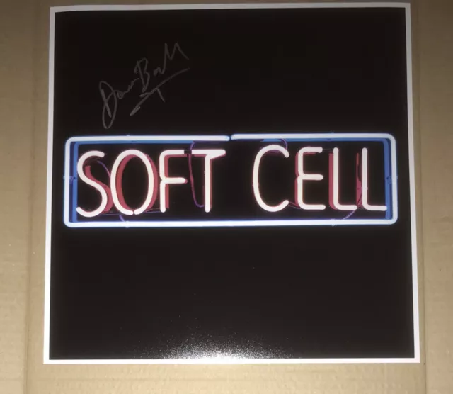 SIGNED DAVE BALL SOFT CELL 12x12 PHOTO AUTHENTIC MARC ALMOND RARE