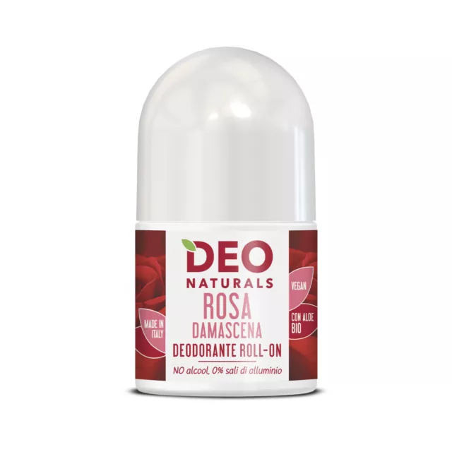 Deo Naturals Rosa Damascena 50ML Desodorante Roll On OPTIMA NATURALS