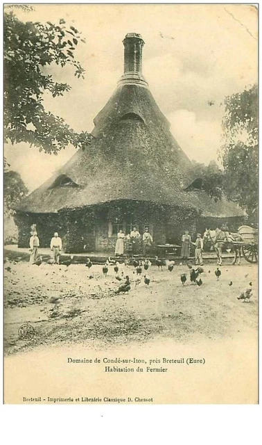 27.CONDE SUR ITON.n°20646.PRES BRETEUIL.HABITATION DU FERMIER