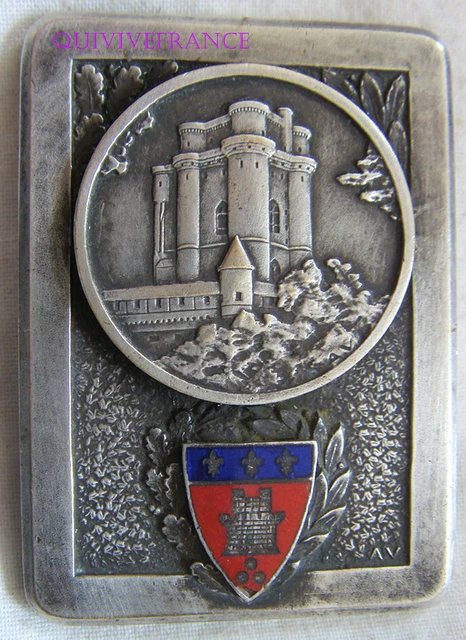 Médaille Ville De Vincennes En Bronze Avec Blason Et Armes Du Château