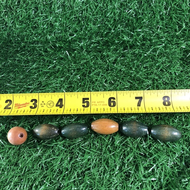 14 Vintage Handmade Ceramic Beads Boho Macrame Beads Large Glazed 10