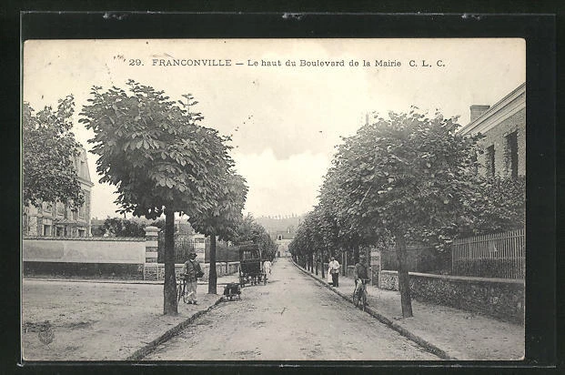 CPA Franconville, le haut du Boulevard de la Mairie 1907