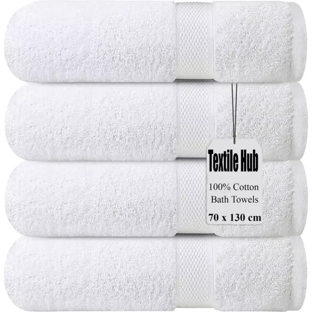 4X Big Jumbo Bath Towels 100% Cotton Luxury Soft Large Size XL Bathroom Towels