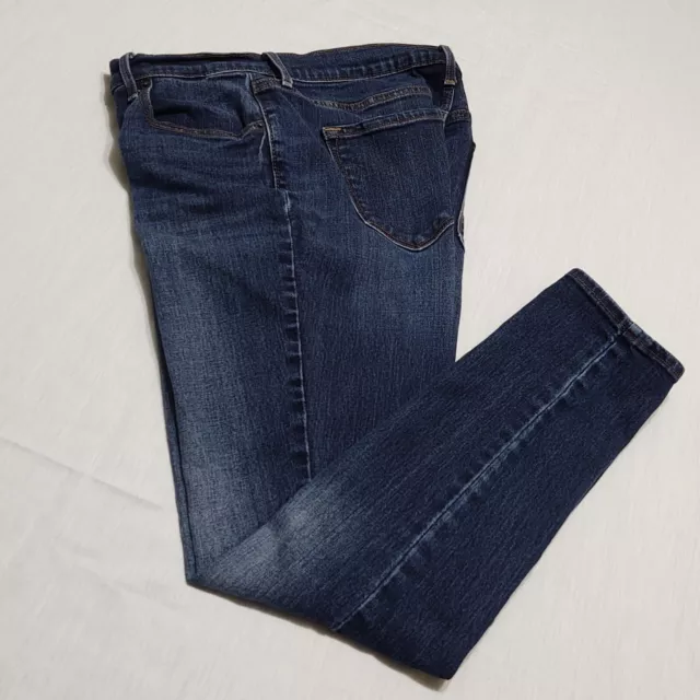 Old Navy Curvy Skinny Womens 8 Blue Denim Jeans 28" Inseam Stretch